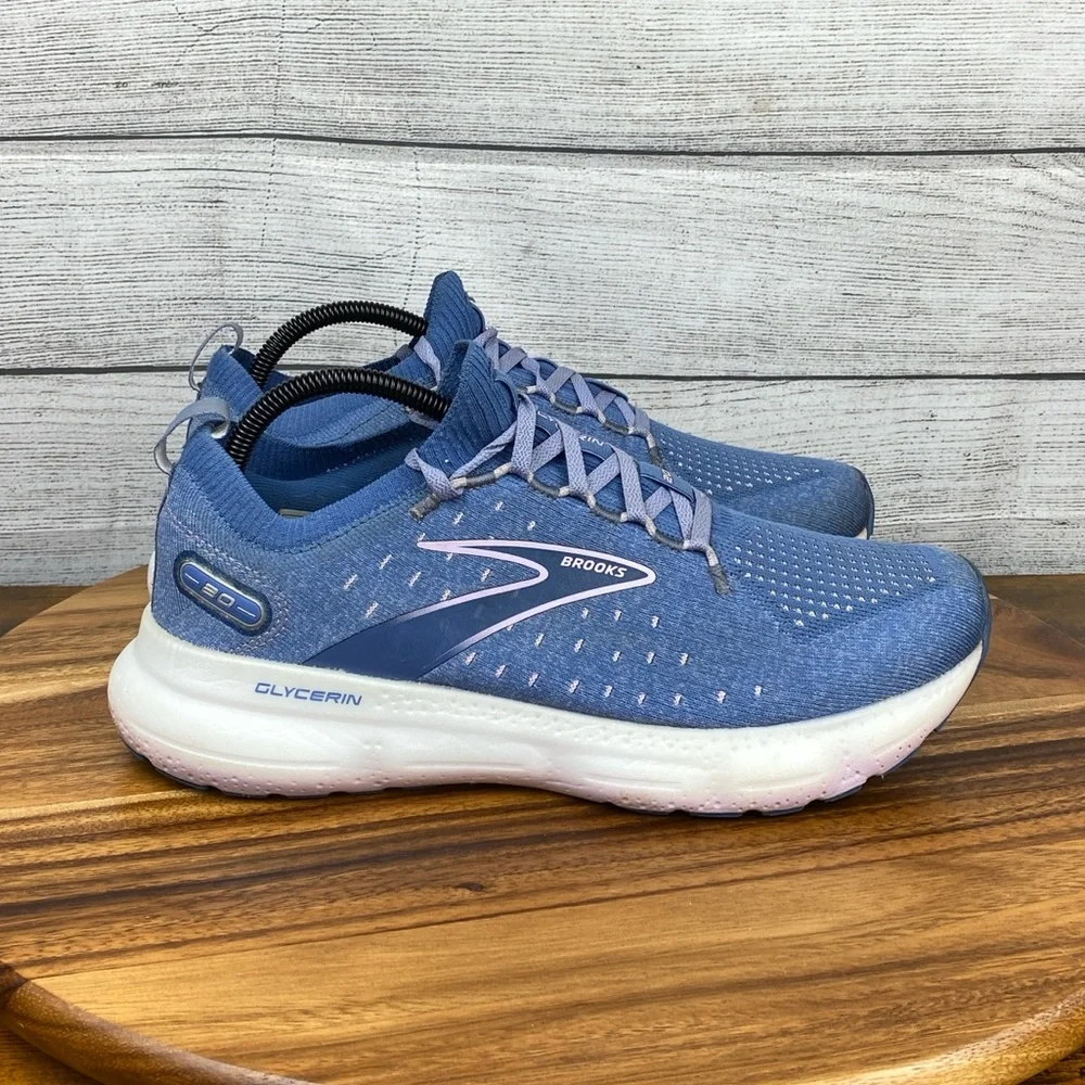 Brooks Glycerin 20 Women's Blue Athletic Running Shoes